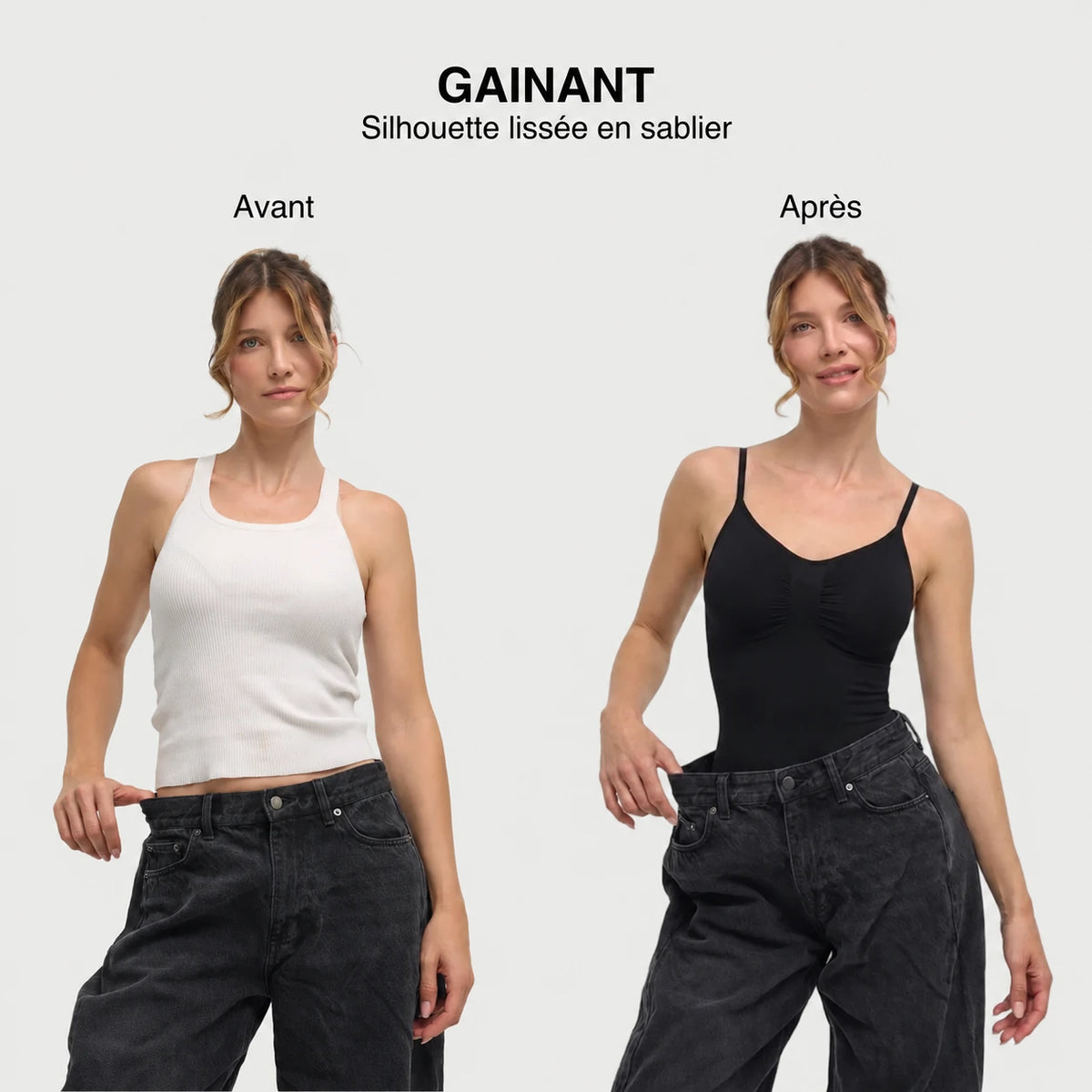 Body sculptant gainant Novélie - avant après
